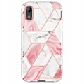 Miniatyrbild 3 av 10: Spacecase Fodral Marble 360 Skydd För Iphone Xr Vit Rosa