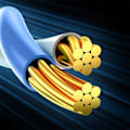 Miniatyrbild 10 av 11: Baseus rask internettkabel RJ45 kat.7 10Gbps 8m flettet svart