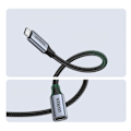 Miniatyrbild 3 av 11: Ugrønn skjøtekabel USB C 3.1 hann / hunn 10Gb/s 1m grå (US372)