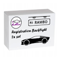 Miniatyrbild 5 av 5: Sett med LED-nummerlys, AutoTune, Opel Vectra C Sedan, Tigra B Twintop, Astra III H, Astra IV J, Corsa C, Corsa D, I