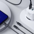 Miniatyrbild 10 av 11: 3mk Hyperkabel 3-i-1 USB-A - USB-C / USB-C - mikro-USB - Lightning 1,5 m - svart