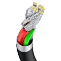 Miniatyrbild 7 av 11: BASEUS USB-KABEL - USB TYPE C 66 W (11 V / 6 A) HUAWEI SUPERCHARGE SCP 2 M SVART