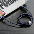 Miniatyrbild 8 av 11: Baseus Cafule USB-A / Lightning 2.4A QC 3.0-kabel 1 m - blått gull