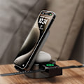 Miniatyrbillede 4 af 9: DUDAO A11PRO+ INDUKTIV OPLADER 15W 3I1 TIL TELEFON / SMARTWATCH / HOVEDTELEFONER - SORT