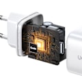Miniatyrbild 4 av 10: GaN hurtiglader 2 x USB-C 45W QC PD Ugreen CD294 - hvit