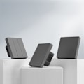 Miniatyrbild 3 av 11: Sonoff smart 3-kanals Wi-Fi veggbryter svart (M5-3C-80)