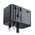 Miniatyrbild 6 av 11: Acefast Z1 GaN 75W PD reiseladeradapter 3x USB-C 2x USB-A - svart