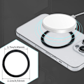 Miniatyrbillede 3 af 7: TECH-PROTECT MAGMAT MAGSAFE UNIVERSAL MAGNETISK RING 2-PACK SORT & SØLV