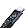 Miniatyrbild 5 av 11: Joyroom SY-C02 2-i-1 DAC-adapter USB-C til USB-C / 3,5 mm minijack - svart