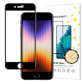 Miniatyrbillede 1 af 11: WOZINSKY SUPER DURABLE FULL GLUE FULDSKÆRMS HÆRDET GLAS MED RAMMEETUI VENLIG IPHONE SE 2022 / SE 2020 / IPHONE 8 / IPHONE 7 SORT