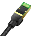 Miniatyrbillede 5 af 11: BASEUS HURTIGT RJ45-NETVÆRKSKABEL. 8 40GBPS 1M FLETTET SORT