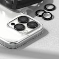 Miniatyrbild 5 av 10: KAMERADEKSEL RUNDT KAMERARAMMEBESKYTTELSE IPHONE 15 PRO MAX SVART