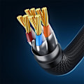 Miniatyrbild 9 av 11: Baseus rask internettkabel RJ45 kat.7 10Gbps 8m flettet svart