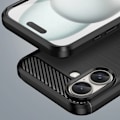 Miniatyrbillede 7 af 8: CARBON CASE SILIKONE ETUI TIL IPHONE 16 PLUS - SORT