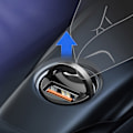 Miniatyrbild 11 av 11: Baseus Tiny Star mini smart USB billader 30W Quick Charge 3.0 grå (VCHX-A0G)