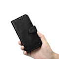 Miniatyrbild 6 av 11: iCarer Oil Wax Lommebokveske 2-i-1 iPhone 14 Plus-veske Lær Flip Cover Anti-RFID Svart (WMI14220723-BK)