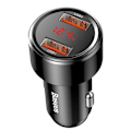 Miniatyrbild 3 av 10: Baseus Magic Series Dual QC - Quick Charge 3.0 billader 2x USB 45W 6A svart (CCMLC20A-01)