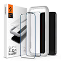 Miniatyrbillede 1 af 11: HÆRDET GLAS SPIGEN ALM GLASS FC 2-PACK IPHONE 12/12 PRO SORT