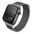 Miniatyrbild 2 av 3: UNIQ Dante armbånd Apple Watch Series 4/5/6/7/8/SE/SE2 38/40/41 mm rustfritt stål grafitt/grafitt