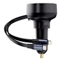 Miniatyrbild 4 av 11: Baseus Enjoyment USB-A billader med USB-C / Lightning 60W kabel - svart