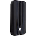 Miniatyrbillede 3 af 7: BMW LEATHER STAMP BLUE LINES ETUI TIL IPHONE 14 PRO - SORT