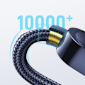 Miniatyrbild 9 av 11: Joyroom USB C til USB C-kabel 100 W for hurtiglading og dataoverføring 1,2 m blå (S-CC100A4)