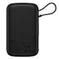 Miniatyrbild 5 av 11: Baseus Qpow Digital Display Powerbank med hurtiglading 10000mAh 22,5W QC/PD/SCP/FCP med innebygd USB-C-kabel Svart
