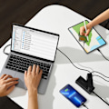 Miniatyrbild 11 av 11: Baseus GaN5 Pro hurtiglader 2xUSB-C+USB 140W EU svart (CCGP100201)