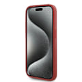Miniatyrbillede 5 af 8: KARL LAGERFELD DIAGONAL QUILTED SCRIPT COVER TIL IPHONE 15 PRO MAX - RØD