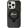 Miniatyrbild 2 av 2: Guess Ring Stand Script Glitter MagSafe-deksel til iPhone 11 / Xr - Svart