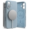 Miniatyrbillede 4 af 7: RINGKE SILIKONE MAGNETISK MAGSAFE IPHONE 16 BLÅ