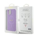 Miniatyrbild 9 av 9: Guess GUHMP15SPSAHMCU iPhone 15 6.1 lilla/lilla hardt deksel Saffiano MagSafe
