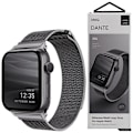 Miniatyrbild 1 av 3: UNIQ Dante armbånd Apple Watch Series 4/5/6/7/8/SE/SE2 38/40/41 mm rustfritt stål grafitt/grafitt