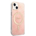 Miniatyrbild 5 av 11: Guess sett MagSafe lader + etui for iPhone 14 Plus 6.7 rosa 4G Print (GUBPP14MH4EACSP)