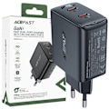 Miniatyrbild 1 av 7: GaN 35W PD 2x USB C Acefast A49 hurtiglader - svart