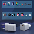 Miniatyrbillede 5 af 6: CHOETECH HURTIG NETVÆRKSLADER LILLE, HANDY, HOLDBAR 20W USB TYPE C