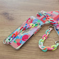 Miniatyrbillede 7 af 9: COLOUR CHAIN CASE GEL FLEXIBLE CASE MED CHAIN CHARM TIL XIAOMI REDMI NOTE 10 PRO MULTICOLOR (4)