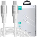 Miniatyrbild 1 av 11: Joyroom Light-Speed ​​​​Series SA25-CC5 100 W USB-C / USB-C-kabel 1,2 m - hvit