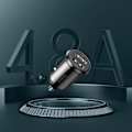 Miniatyrbild 9 av 11: Baseus Grain Pro billader 2x USB 4.8 A svart (CCALLP-01)