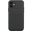 Miniatyrbild 2 av 6: Audi ekte lær beskyttelsesdeksel til iPhone 12 / iPhone 12 Pro - svart AU-TPUPCIP12P-Q8/D1-BK