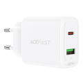Miniatyrbillede 2 af 11: ACEFAST HURTIG NETVÆRKSLADER USBC/USB 20W PPS PD QC3.0 AFC FCP HVID