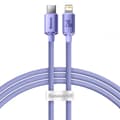 BASEUS CRYSTAL SHINE TYPE-C LIGHTNING CABLE PD20W 120cm PUPURA