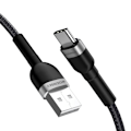 Miniatyrbillede 2 af 8: WOZINSKY WNBAC2 USB-A / USB-C 2.4A KABEL 2 M - SORT