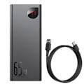 Miniatyrbild 8 av 11: Baseus Adaman Powerbank 2x USB / 1x USB Type C / 1x micro USB 20000mAh 65W Quick Charge 4.0 Power Delivery svart (PPIMDA-D01)