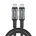 Miniatyrbillede 1 af 6: ACEFAST C1-09 USB-C / USB-C USB4 PD3.1 KABEL 5A 1M - GRÅ-SORT