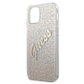 Miniatyrbild 7 av 9: Guess GUHCP12SPCUGLSGO iPhone 12 mini 5.4 gull/gull hardt deksel Glitter Gradient Script