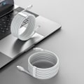 Miniatyrbild 10 av 11: Baseus Simple Wisdom Lightning / USB-C kabel 20W 1,5 m 2 stk - hvit