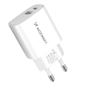 Miniatyrbild 3 av 11: Wozinsky WGWCW USB-A USB-C 20W vegglader - hvit