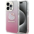 Miniatyrbild 2 av 2: Hello Kitty IML Gradient Electrop Kitty Head-deksel til iPhone 13 Pro / 13 - rosa