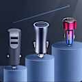 Miniatyrbild 9 av 10: Baseus Magic Series Dual QC - Quick Charge 3.0 billader 2x USB 45W 6A svart (CCMLC20A-01)